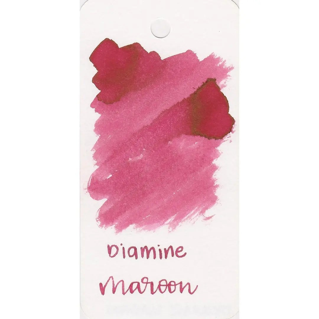 Diamine Mantar Kapak Cam Şişe 12'li Kartuş Seti Maroon