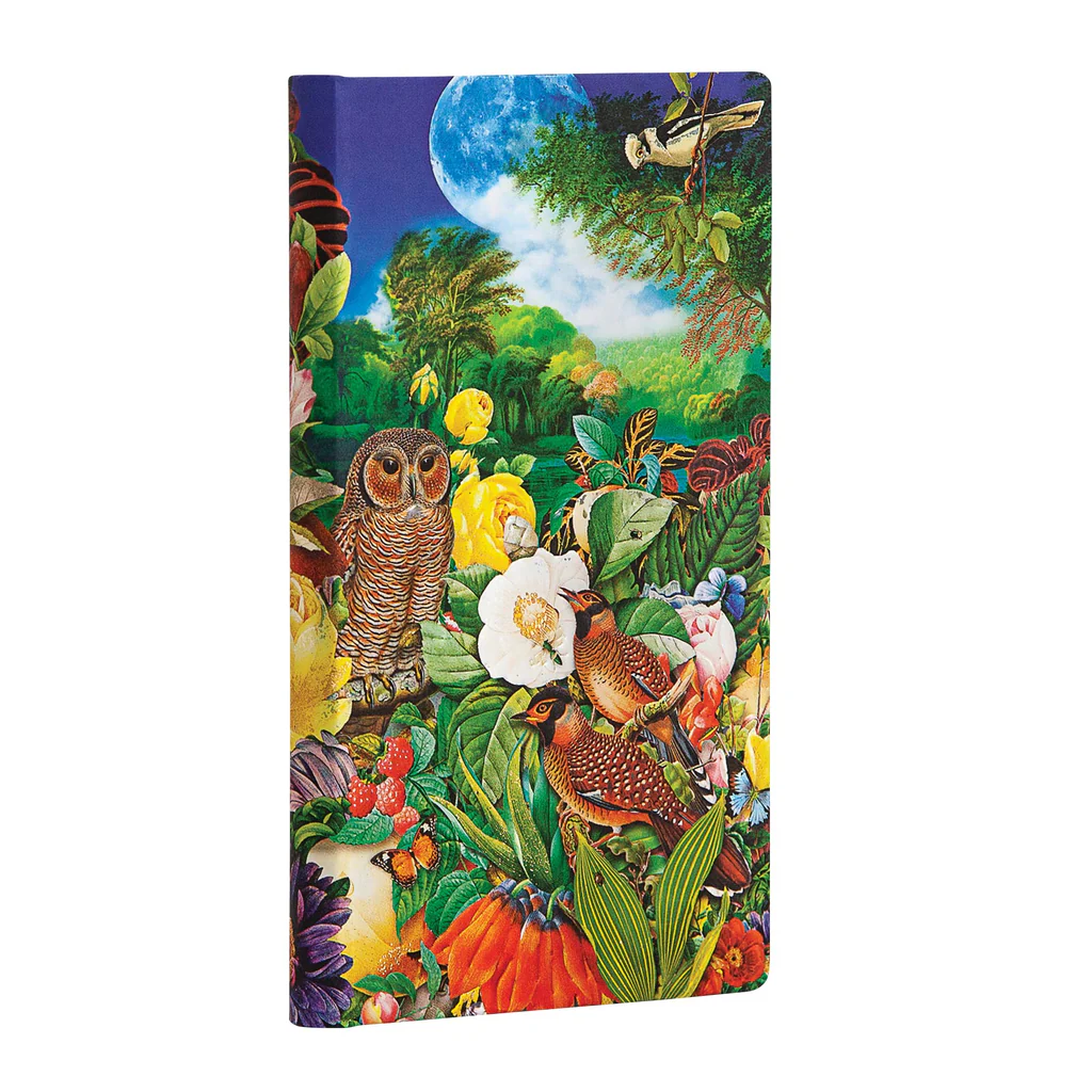 Paperblanks Moon Garden Slim Çizgili Defter