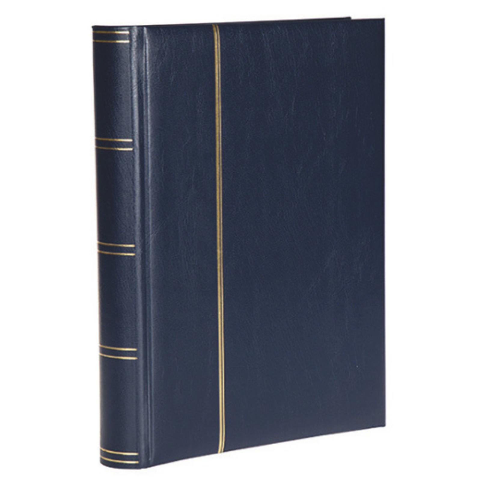 Leuchtturm Zarf Koleksiyonu İçin A4+ Boyut, 32 Yaprak, 64 Sayfa, 128 Adet Bölme (Beyaz Zemin) - Lacivert PH-273037