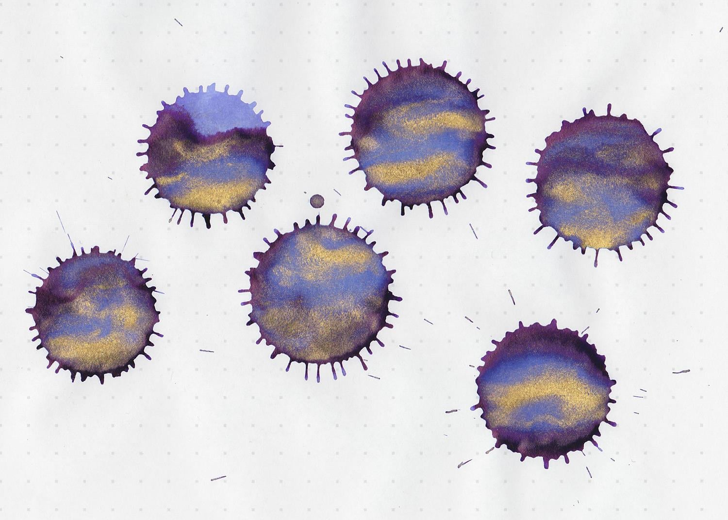 Diamine Ink Shimmering Mürekkep Blue Flame