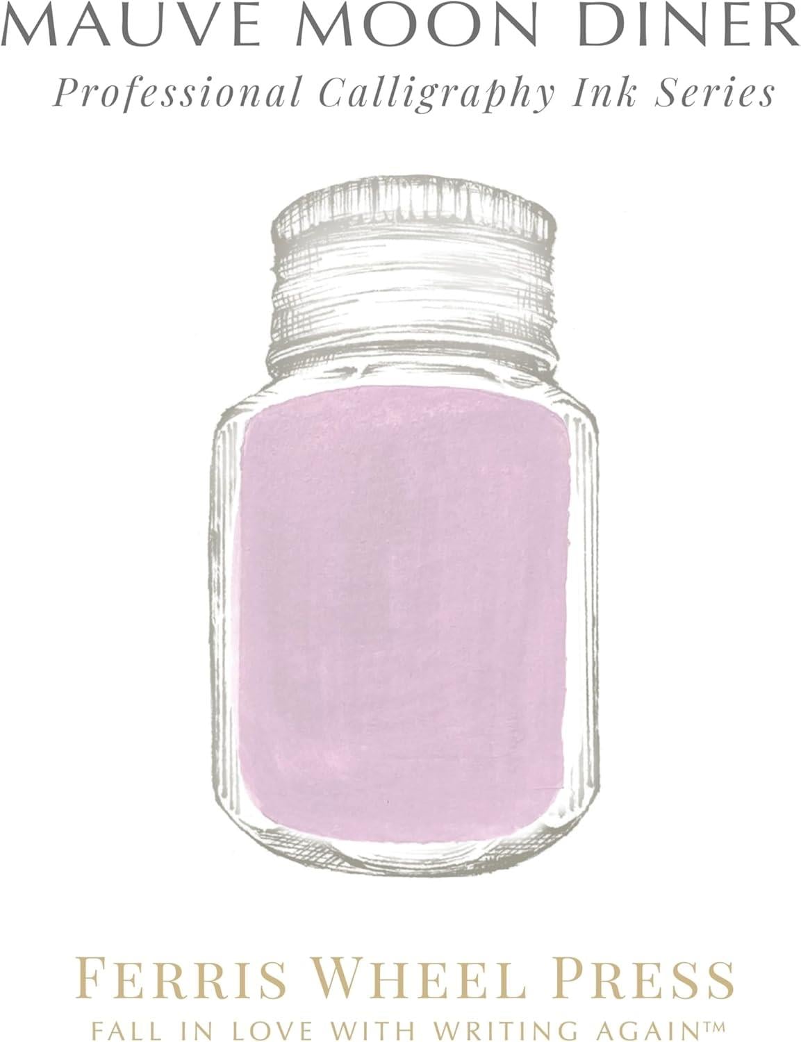 Ferris Wheel Press Mauve Moon Diner Kaligrafi Şişe Mürekkep - 28 ml