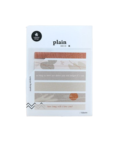 Suatelier Deco Sticker Plain Label Stickers 1650 Plain 46