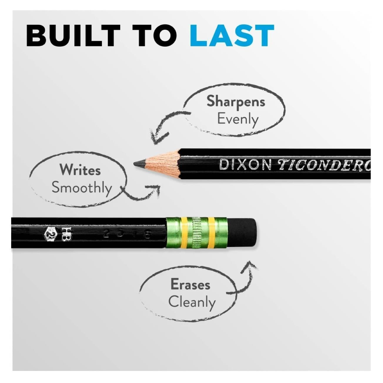 Dixon Ticonderoga The World's Best Pencil Siyah 12'li Kurşun Kalem