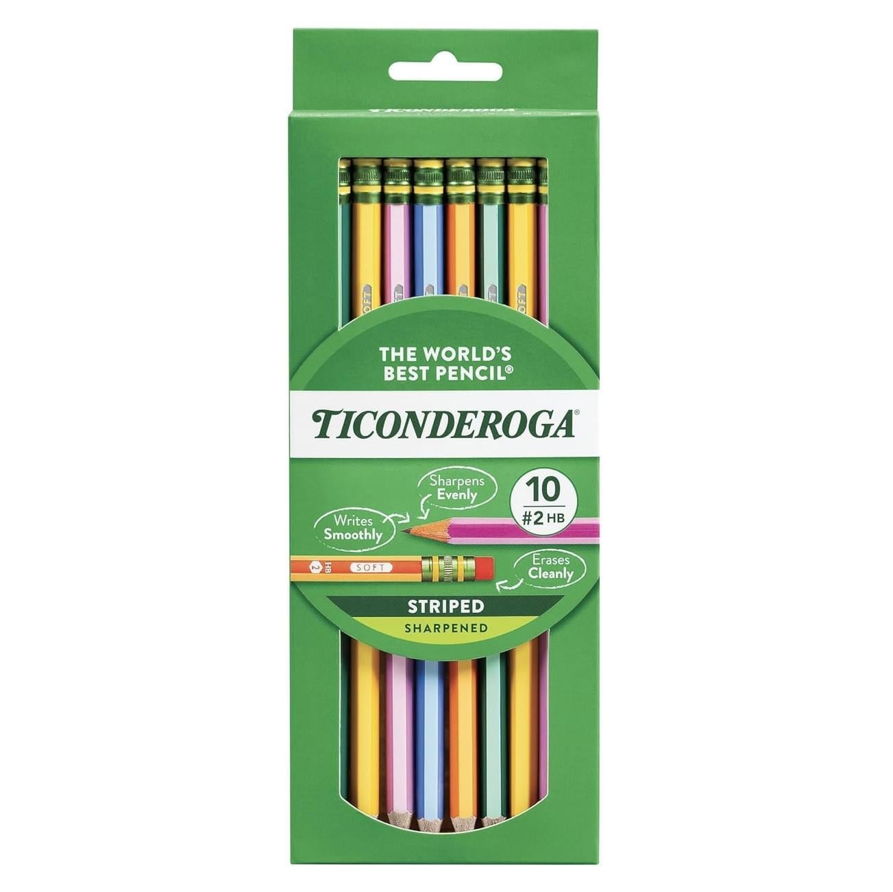 Dixon Ticonderoga The World's Best Pencil Striped New 10'li Kurşun Kalem
