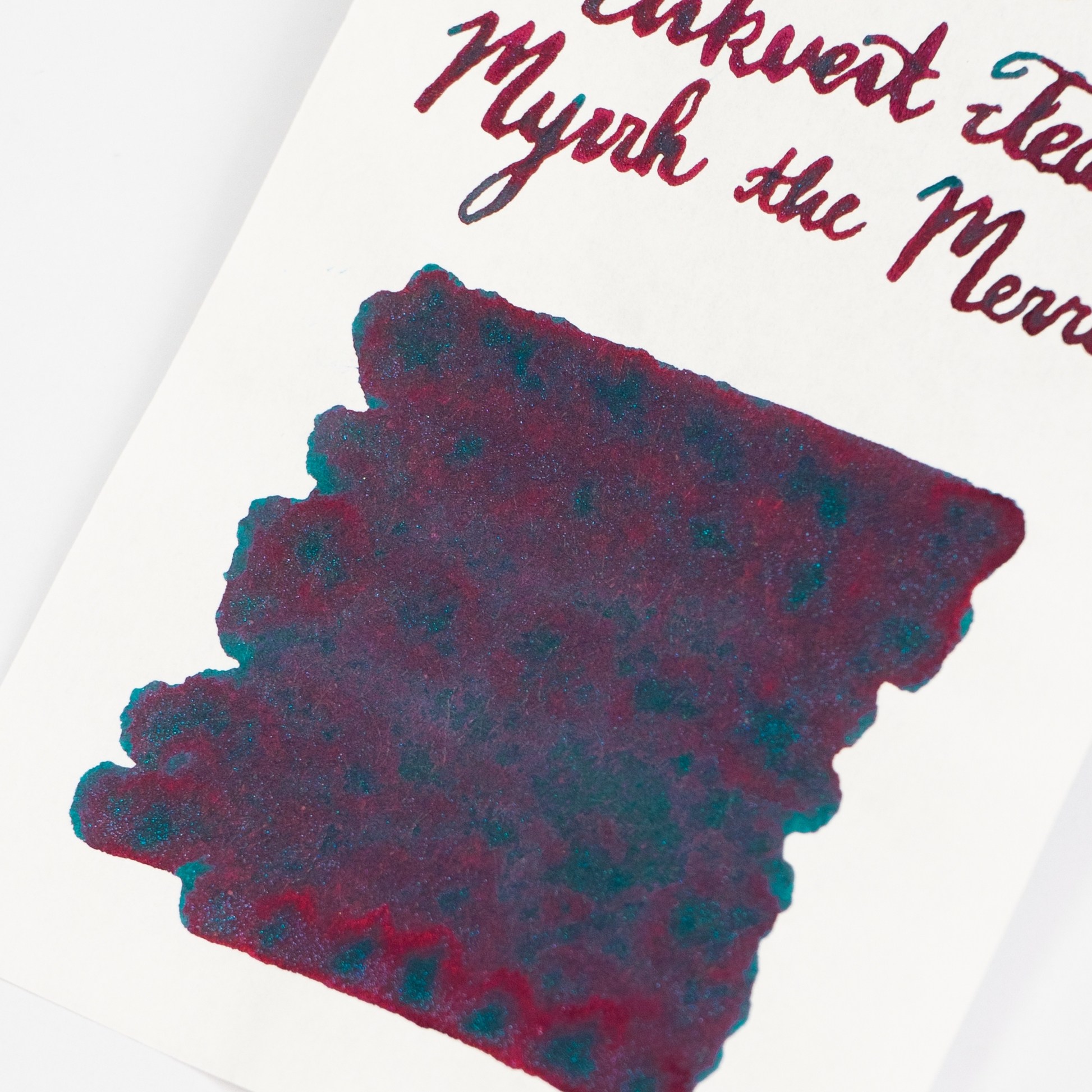 Diamine Inkvent Teal Calender Myrrh the Merrier Shimmer&Sheen Mürekkep