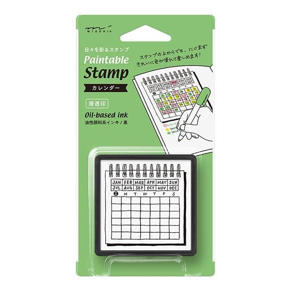Midori Paintable Penetration Stamp Damga - Large Size Calendar 35399006