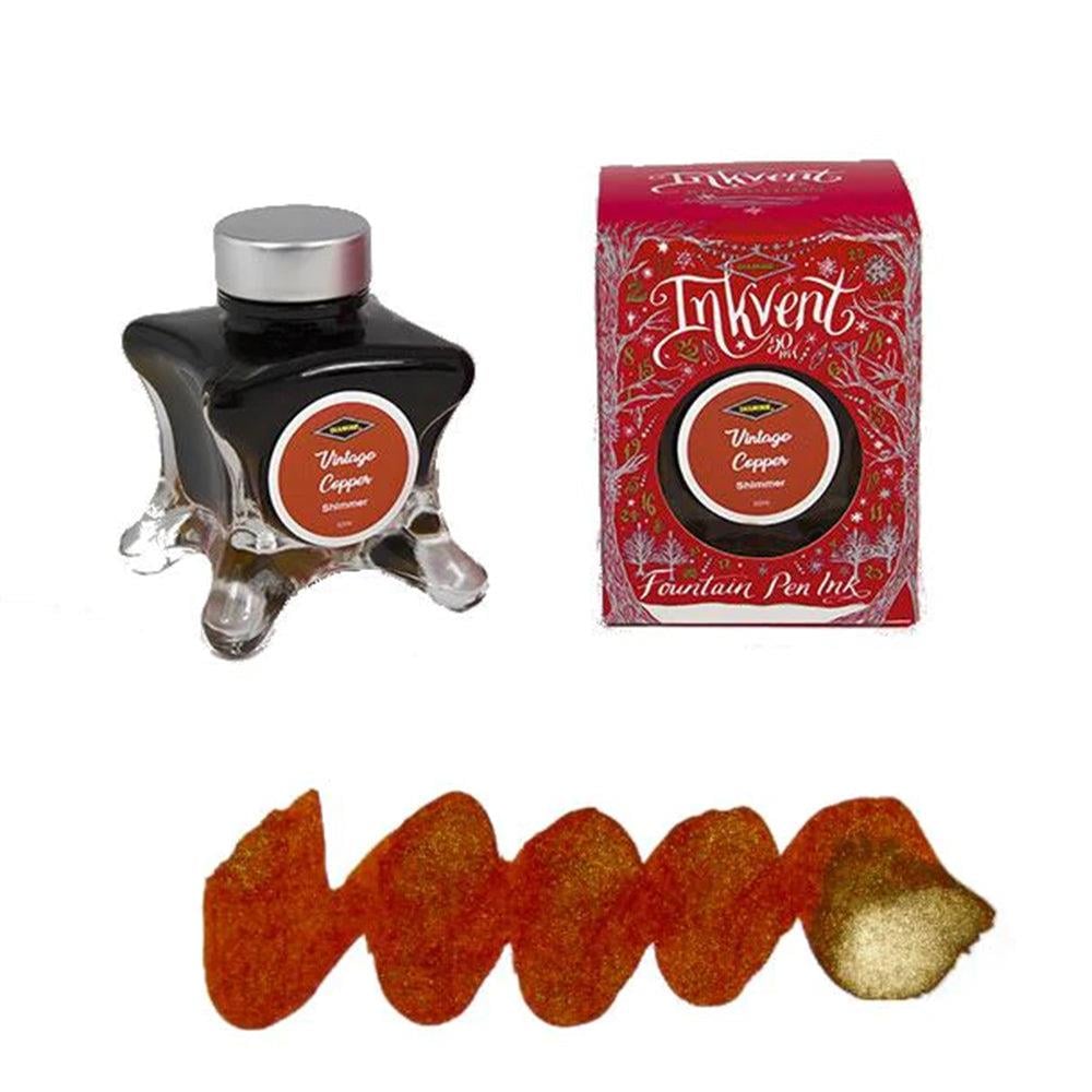 Diamine Inkvent Red Shimmer Vintage Copper Mürekkep 2022