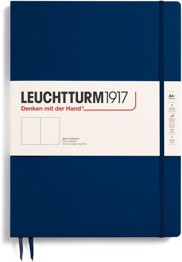 Leuchtturm1917 Master Slim A4+ Düz Defter Navy 342928