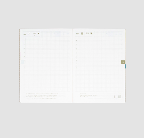 Hobonichi Techo 2024 Black Gingham HON / A5 Size / Daily / Jan start / Mon start - Japanese Edition