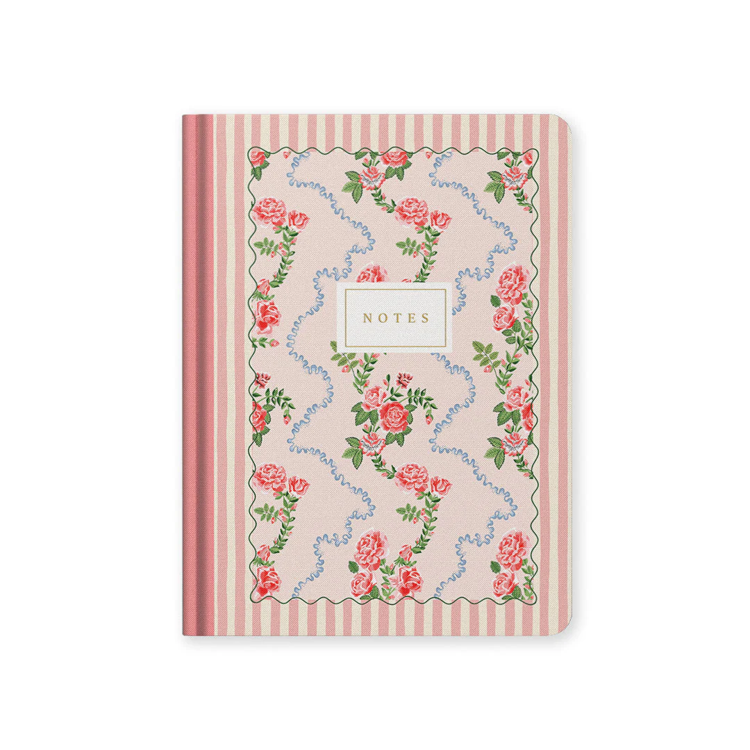 Ohh Deer Cath Kidston Tasarımı B6 192 Sayfa Sert Kapak Defter Rose Flutter Stripe 13173