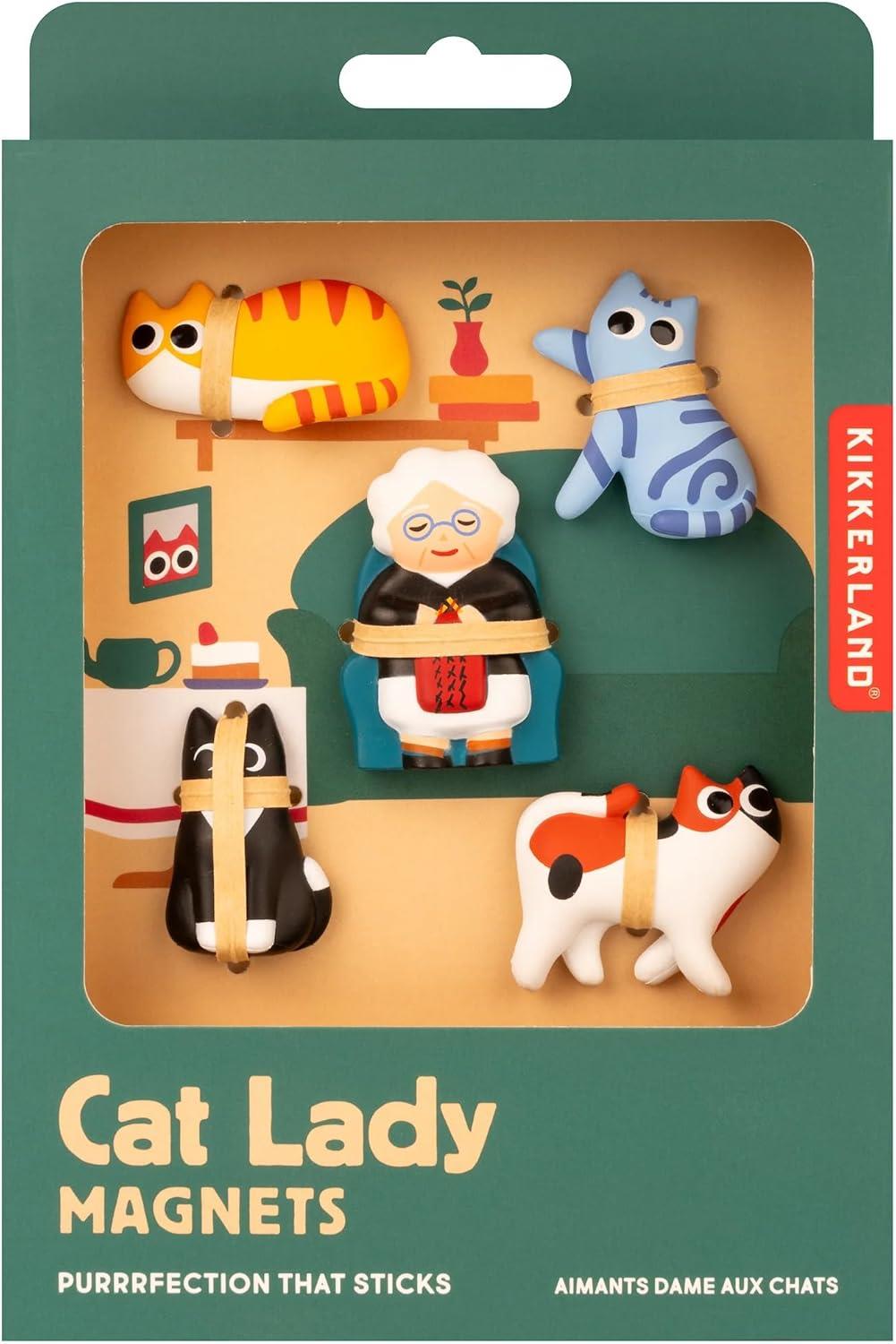 Kikkerland Cat Lady Magnet Mıknatıs