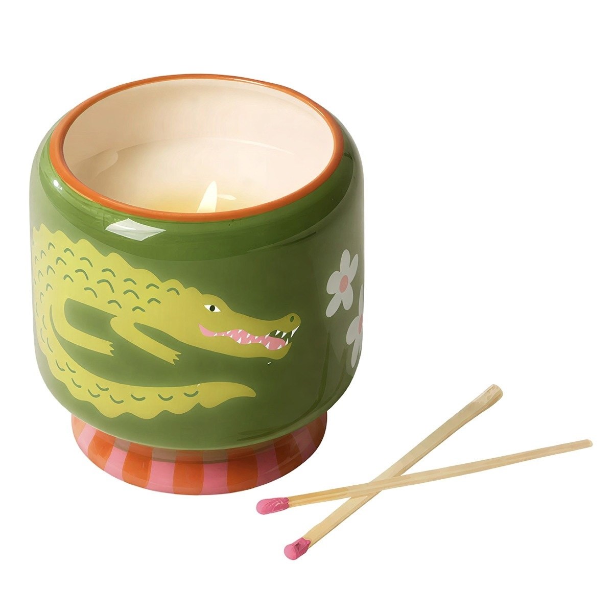 Paddywax A Dopo Luxury Artisan El Boyaması 226g Mum  - Crocodile - Prickly Pear