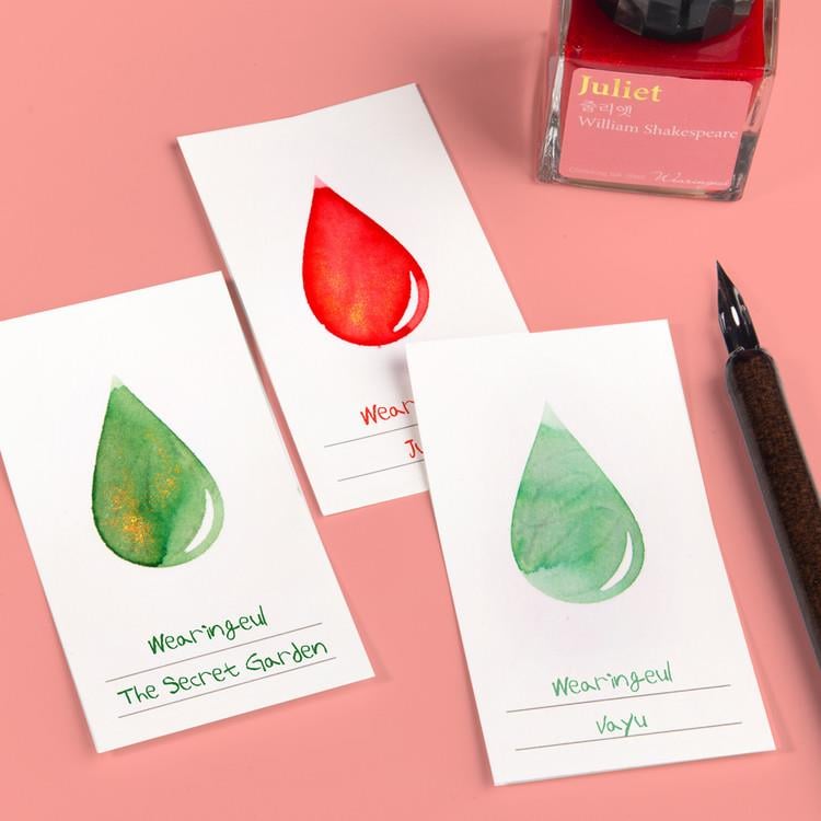 Wearingeul Ink Drop Color Card - Mürekkep Deneme Kartları 50'li Paket