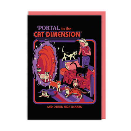 Ohh Deer Steven Rhodes Tasarımı A6 Kartpostal Cat Dimension 8812
