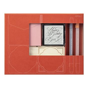 Midori 70th Limited Edition Paintable Stamp Kit Happy Birthday 35450006 