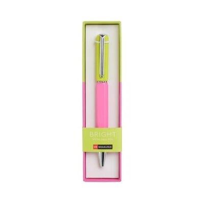 Miquelrius Metal Bright Pink&Yellow Özel Kutusunda  0.7 mm Tükenmez Kalem