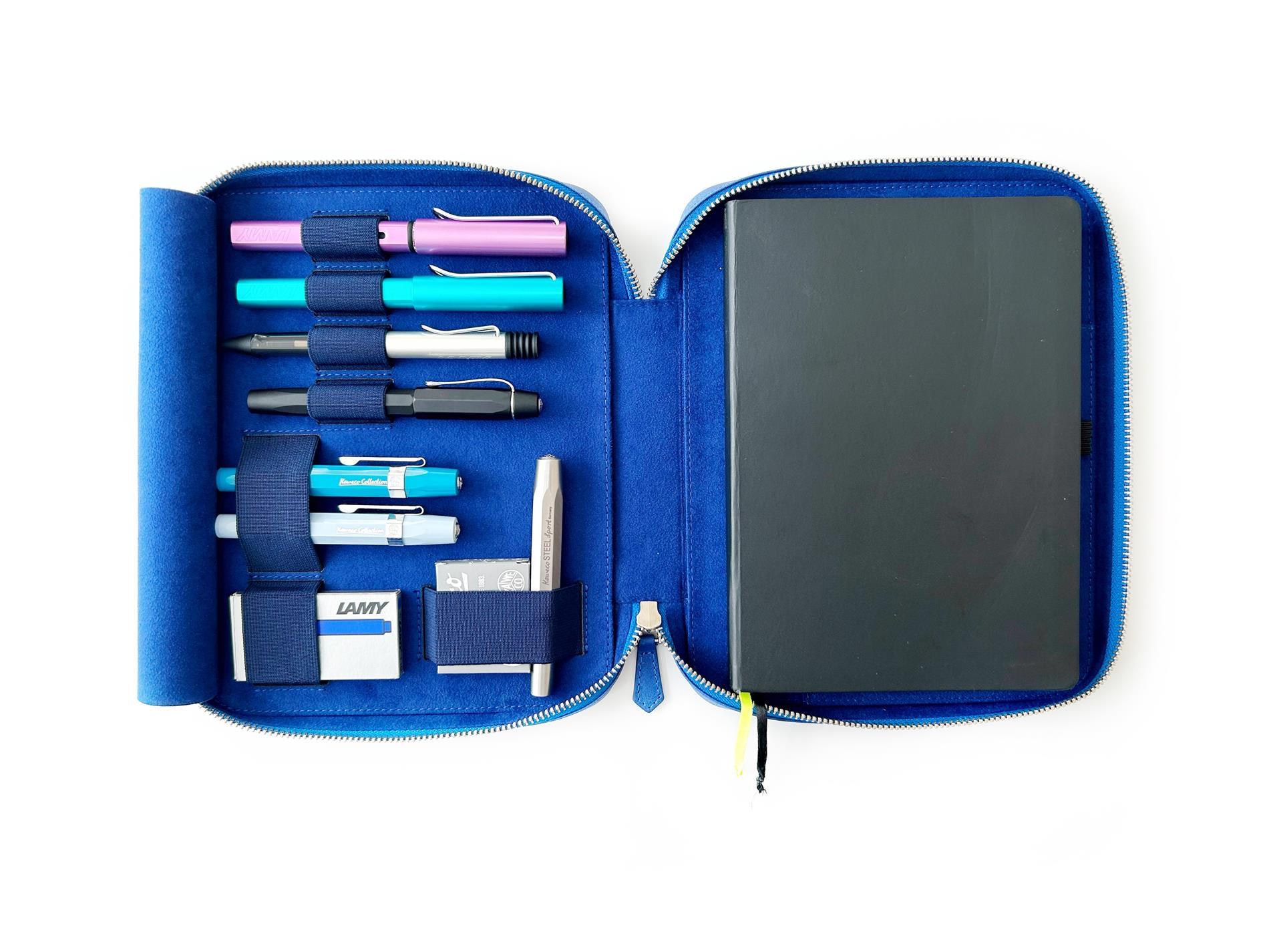 Eng Leather Prussian Blue A5 Ebatlı Organizer
