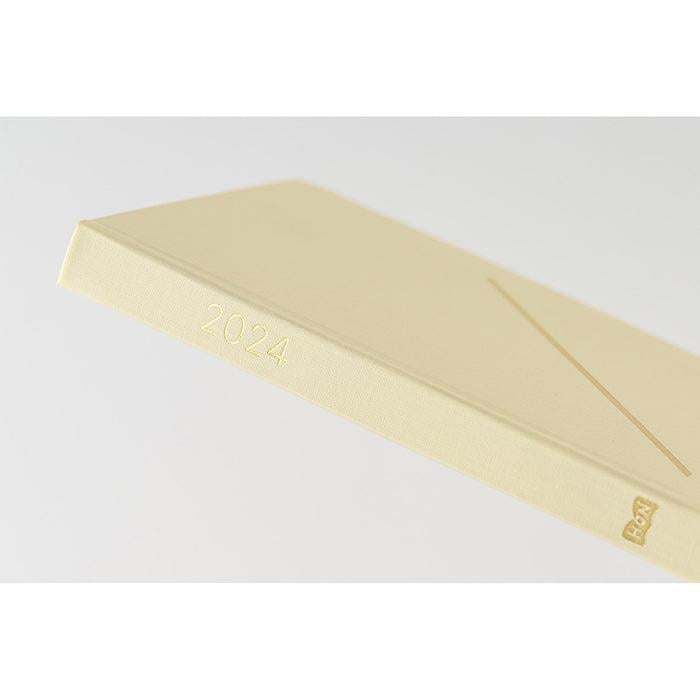 Hobonichi Techo HON A6 Japanese Edition 2024 Slash (Ivory)