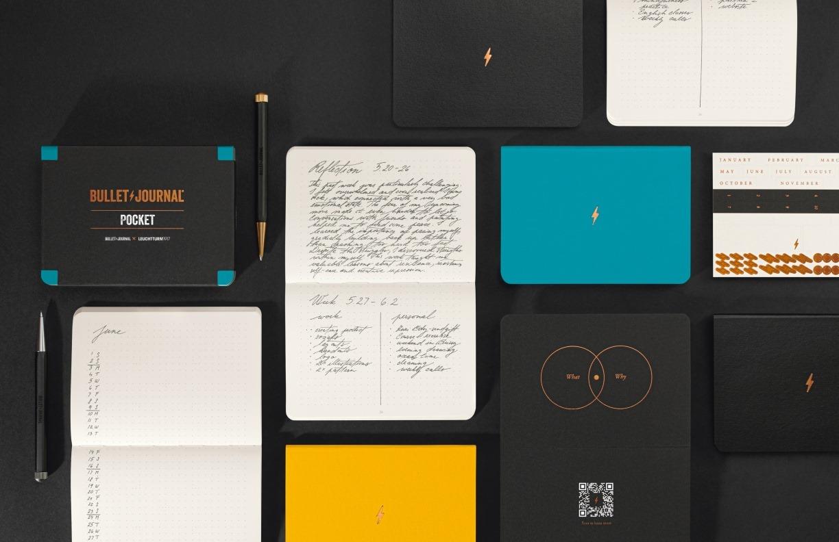 Leuchtturm1917 x  Bullet Journal Limited Edition Pocket Not Defteri , 46 Numaralandırılmış Sayfa, Noktalı, Turquoise
