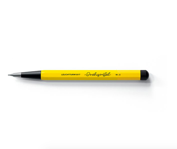 Leuchtturm 1917 x Bauhaus Drehgriffel Nr.2 Mekanik Uçlu Kalem Lemon/Black 371286