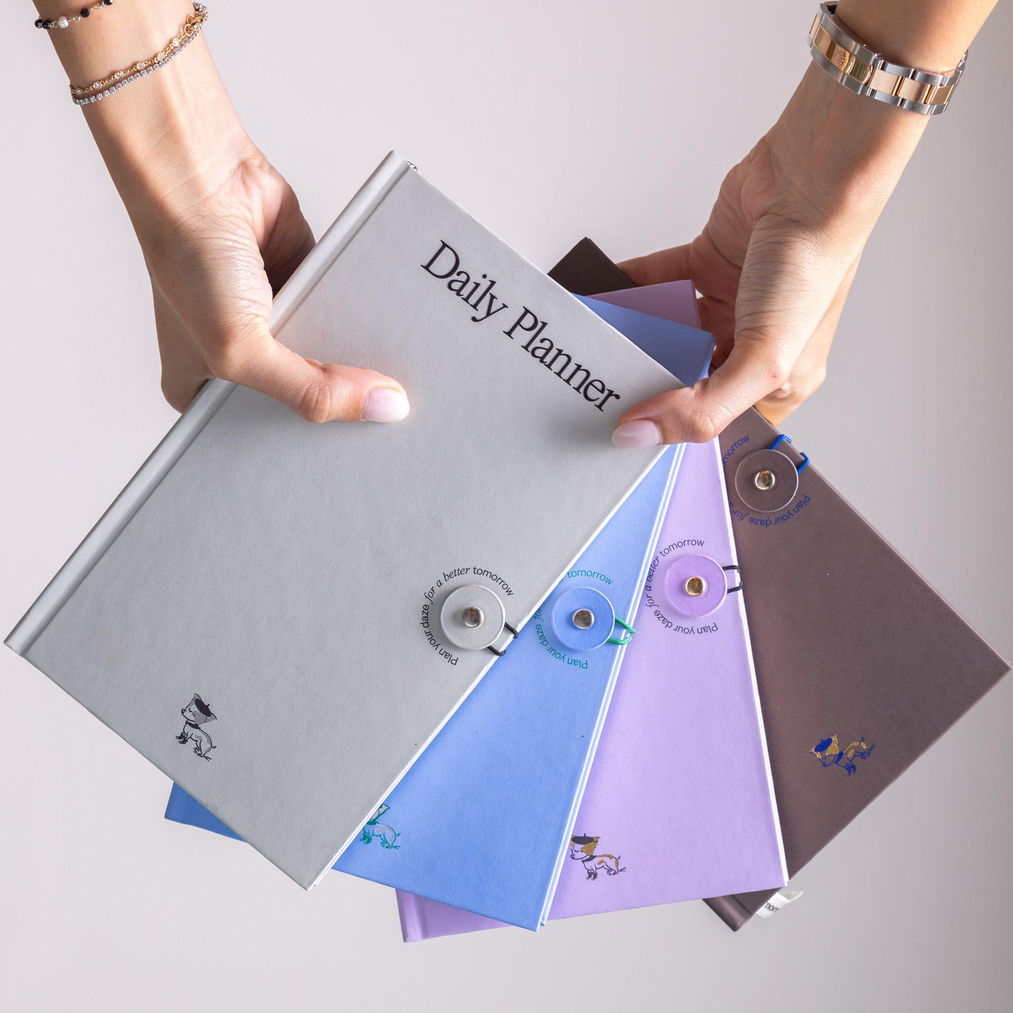Fundaze Özel Tasarım Daily Planner Gri