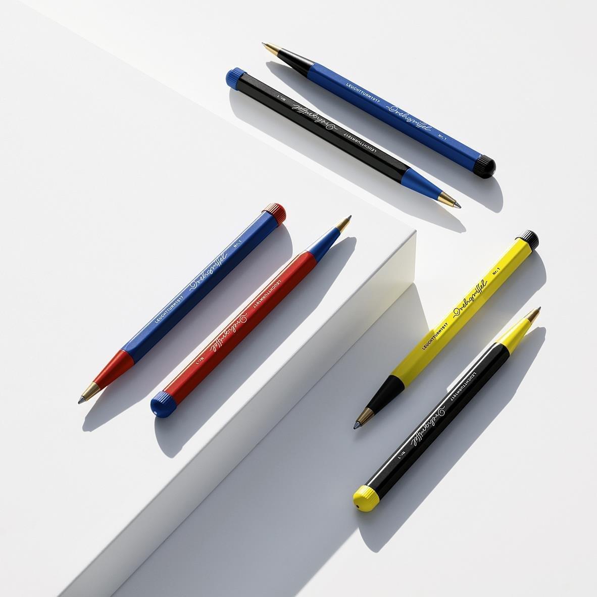Leuchtturm 1917 x Bauhaus Drehgriffel Nr.2 Mekanik Uçlu Kalem Lemon/Black 371286