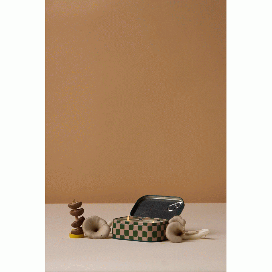 Paddywax Bistro Mushrooms Printed Tin Candle - Mantar 127 gr Mum