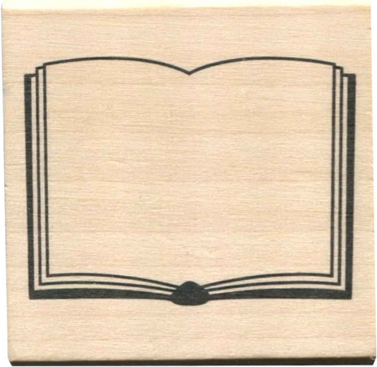 Kodomo no Kao 0402-013 Book Kitap Şeklinde Ahşap Damga