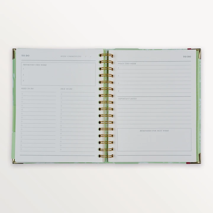 EPISODE TOILE MODERNE VERT POMME B5 NOTEBOOK