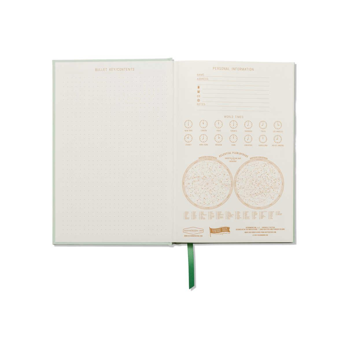 DesignWorks Ink Vintage Sass Hardcover Journal - Free Hugs Defter