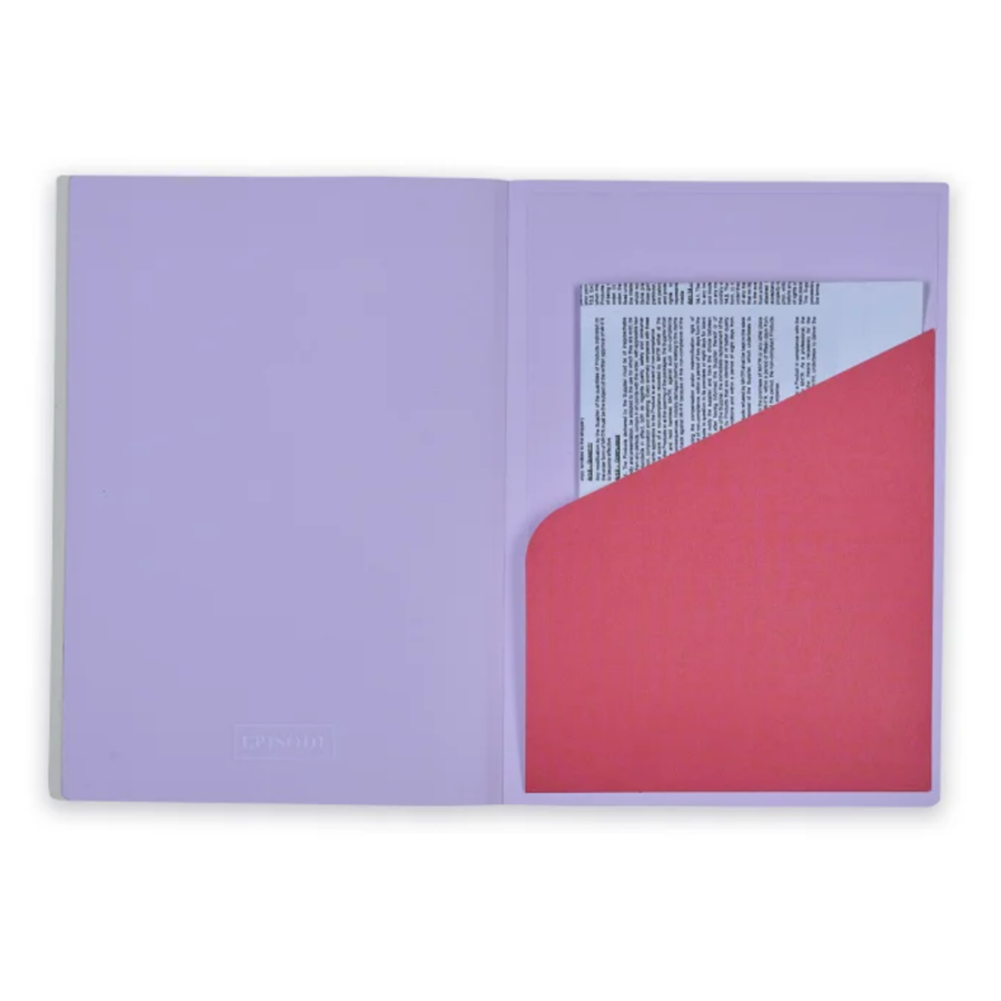 Episode Colorblock Duo Lilac Cherry A5 Perfect Bound Defter