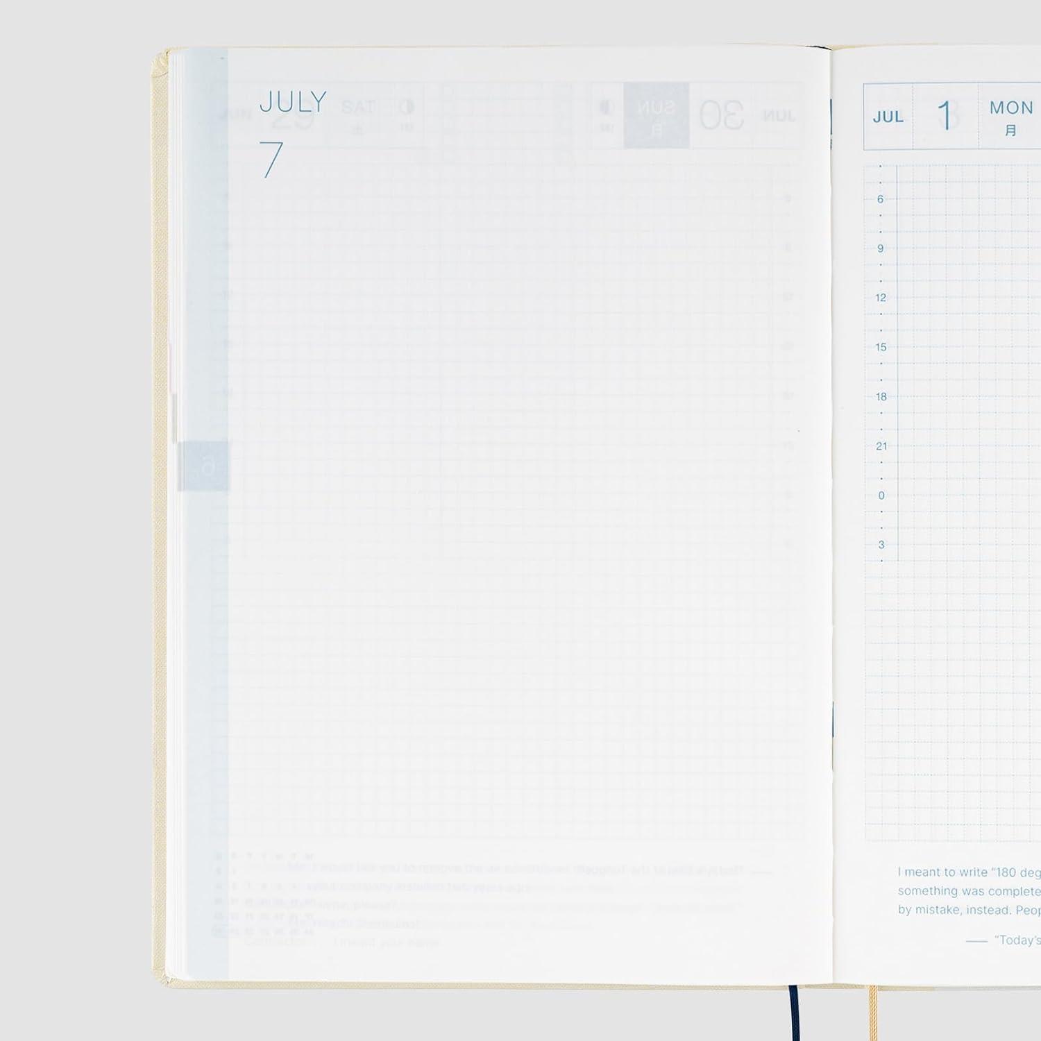 Hobonichi Techo 2024 Tomitaro Makino: Yamazakura HON / A5 Size / Daily / Jan start / Mon start - Japanese Edition