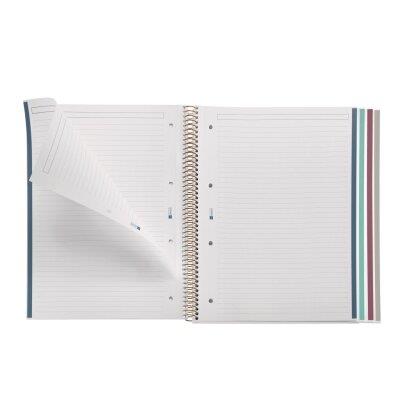 Miquelrius A4 70gsm 100 Yaprak Telli Çizgili British Bloom Defter