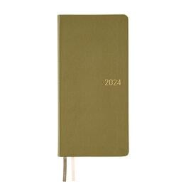 Hobonichi Techo Weeks Japanese Version 2024 Jan Start Fine Classic Series Olive Green Deri Kapak