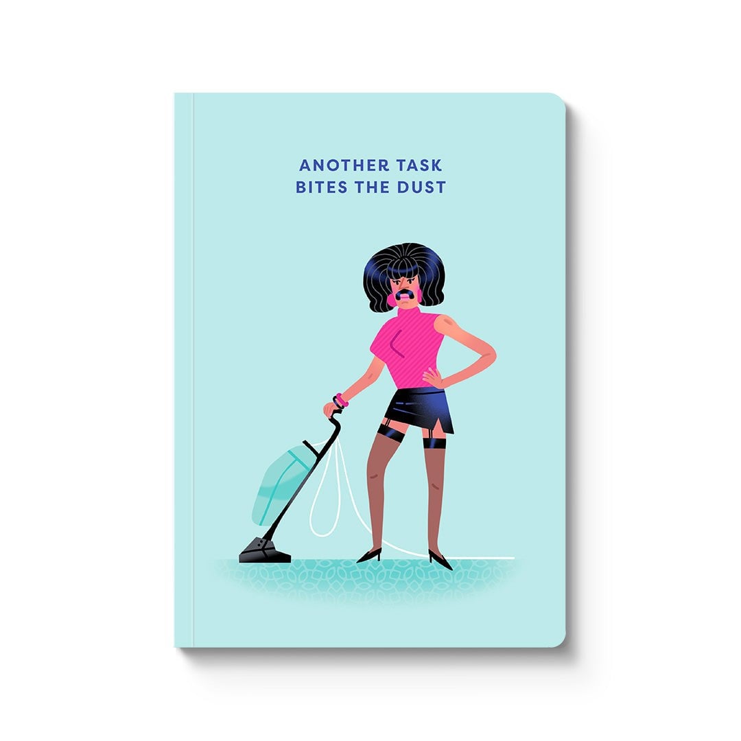 Ohh Deer Tasarımı A5 128 Sayfa Yumuşak Kapak Çizgili Defter Freddie Mercury 11879