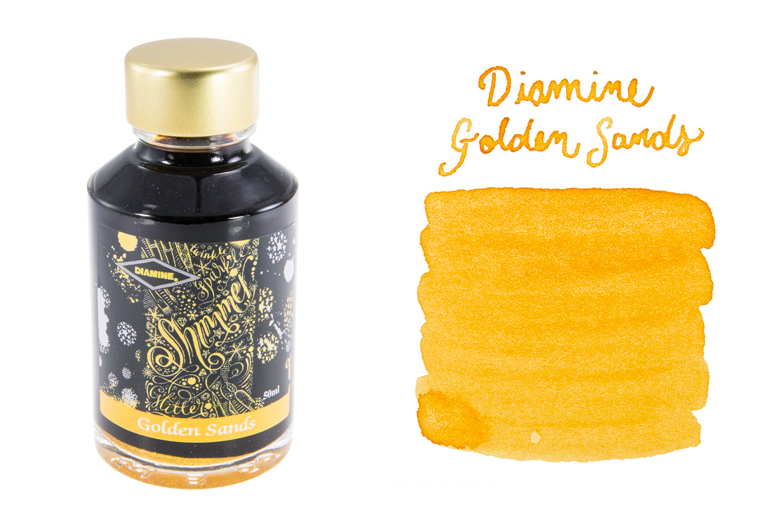 Diamine Shimmer Shimmertastic Ink, Golden Sands, Mürekkep 