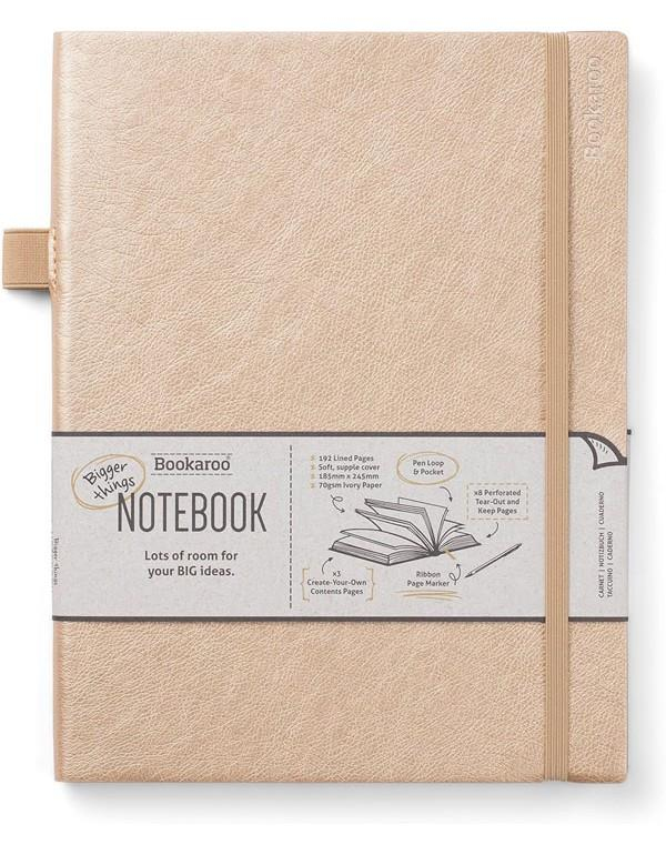 IF Bookaroo Bigger Things Notebook Journal Çizgili Defter - Gold  