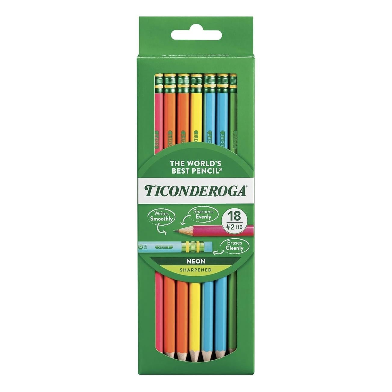 Dixon Ticonderoga The World's Best Pencil Neon New 18'li Kurşun Kalem
