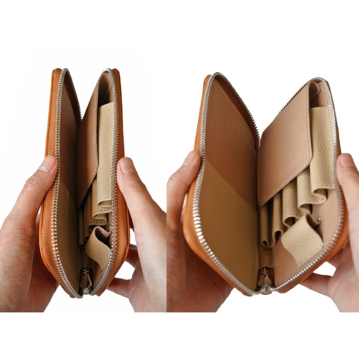 Luddite Limited Edition Hand Made Maya Derisi Fermuarlı Kalemlik Camel