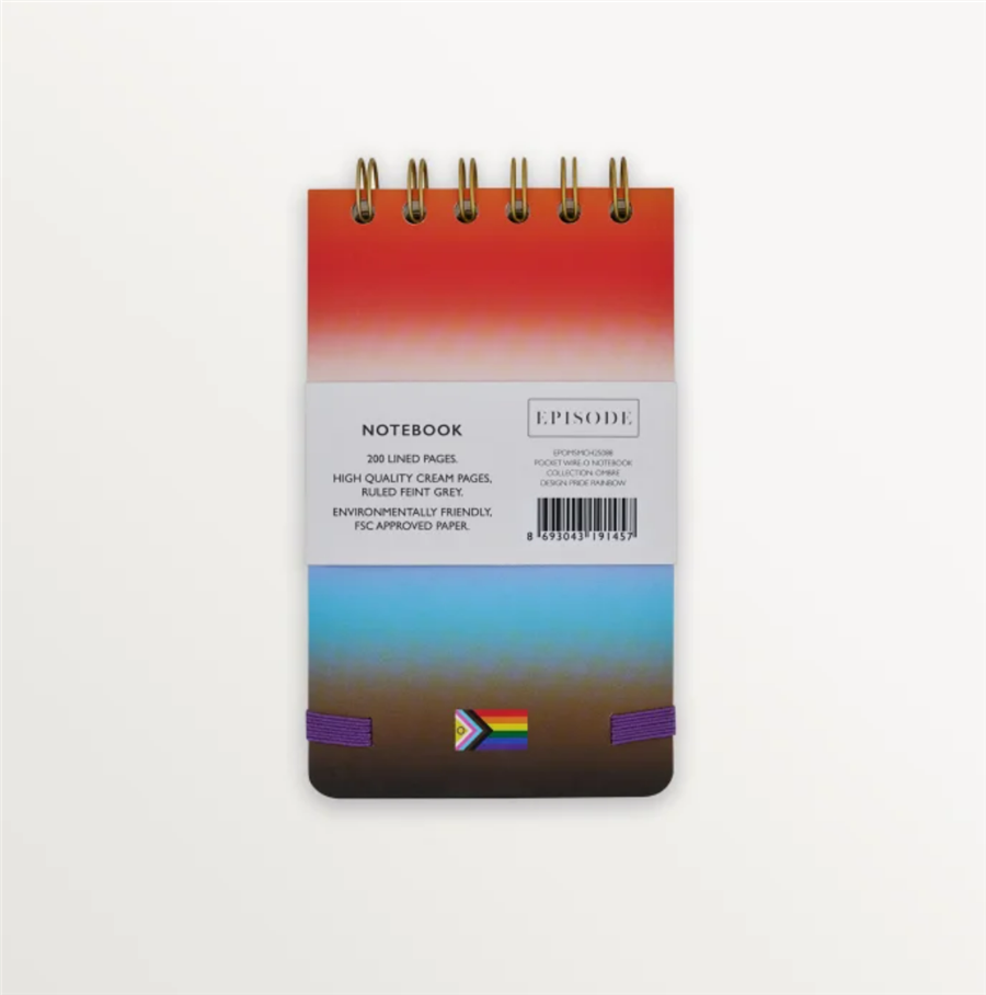 Episode Ombre Pride Rainbow Spiralli Küçük Not Defteri