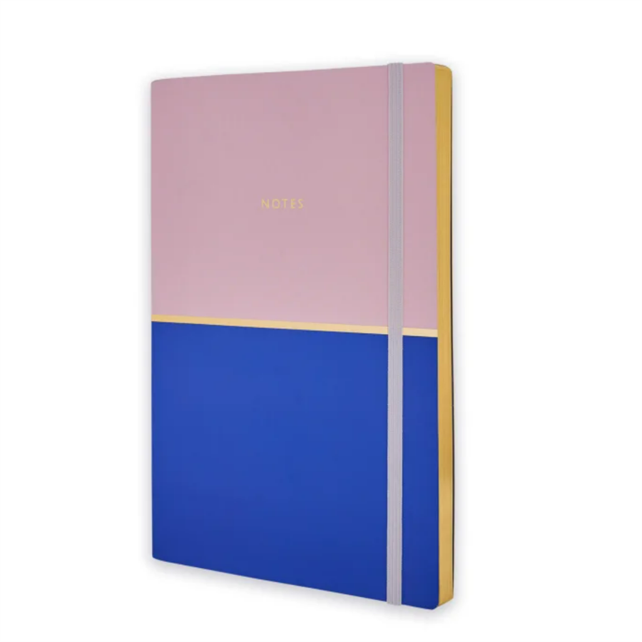 Episode Colorblock Duo Blush Denim A5 Perfect Bound Defter