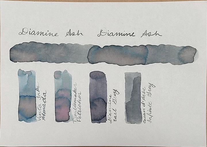 Diamine Inkvent  Collection Şişe Mürekkep 50ml Ash