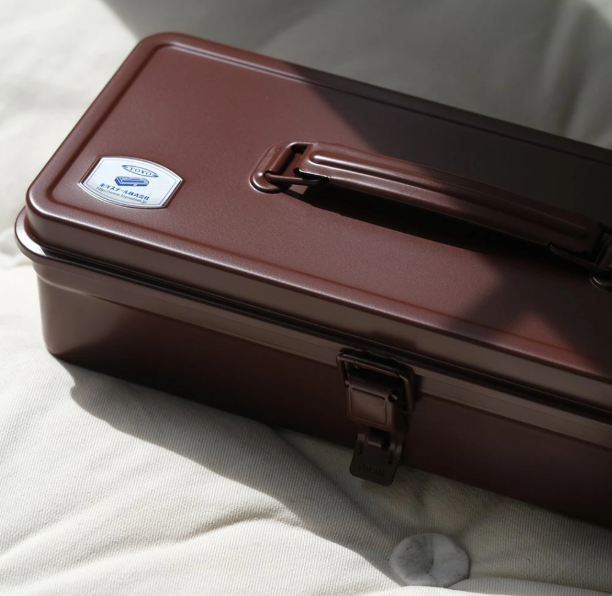 Toyo Steel T-320 Tool Storage Box Antique Brown Metal Saklama Kutusu