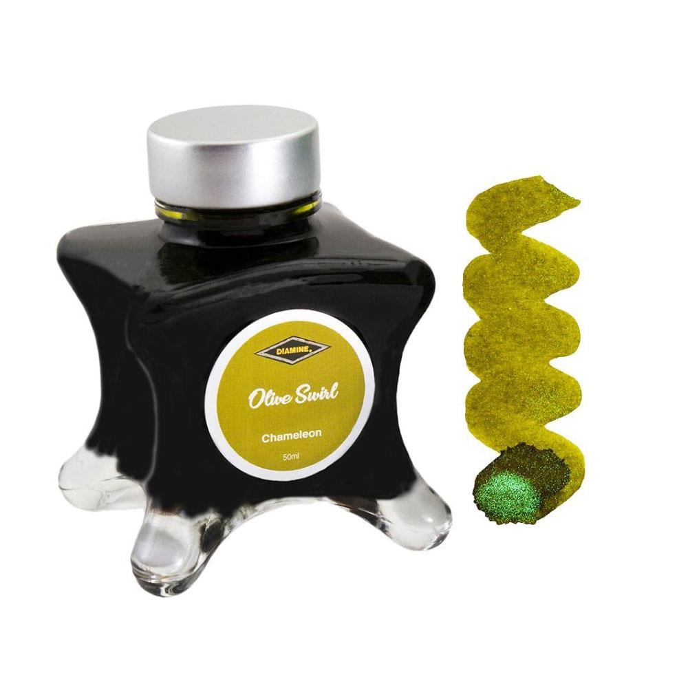 Diamine Inkvent Green Edition Chameleon Olive Swirl Mürekkep