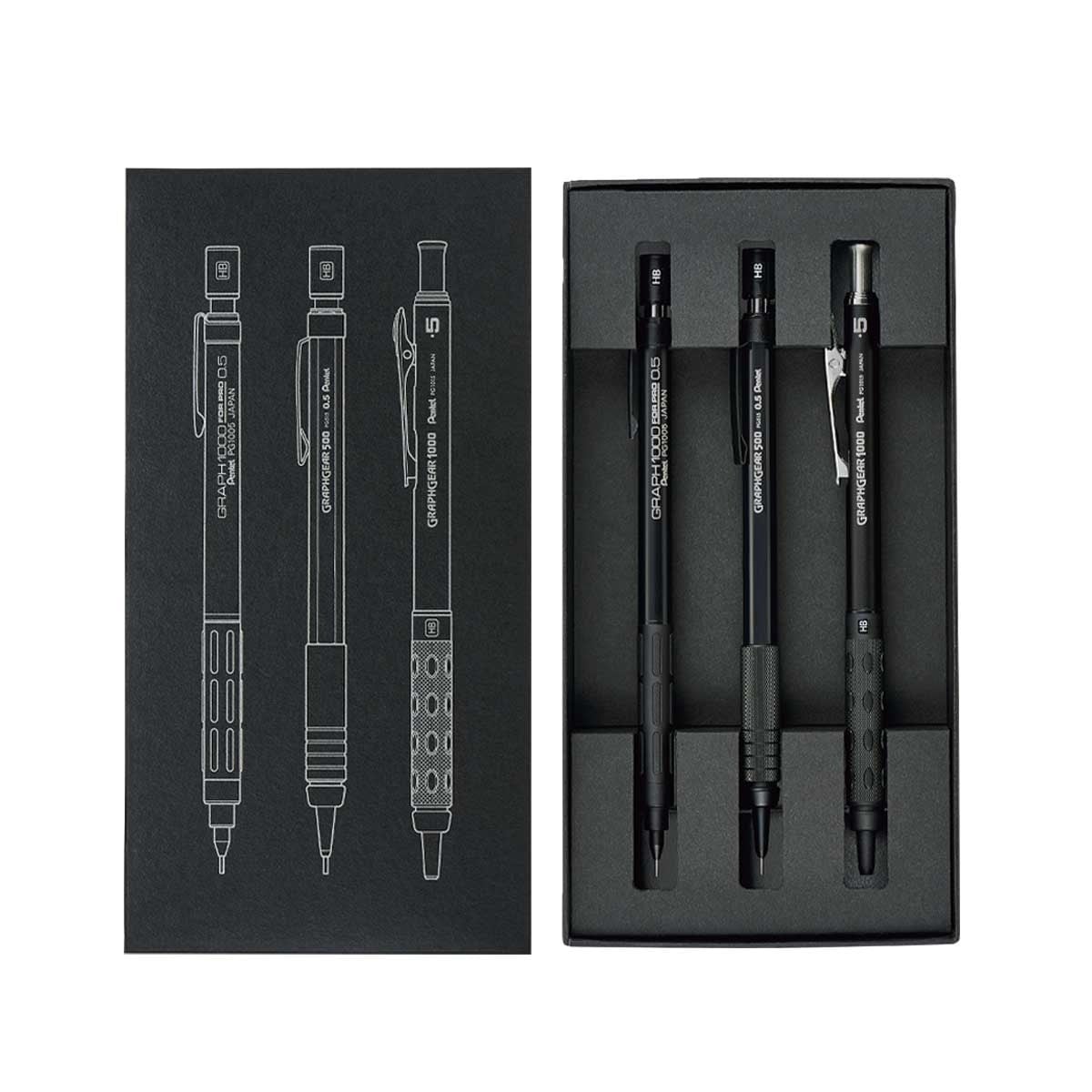 Pentel  Mechanical Pencil 60th Anniversary Limited Edition 3-Mekanik Uçlu Kalem Seti 