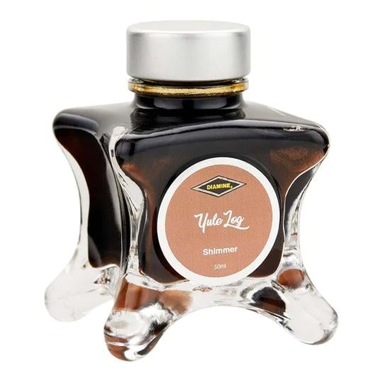 Diamine Inkvent  Green Edition Shimmer Collection Şişe Mürekkep 50ml Yule Log