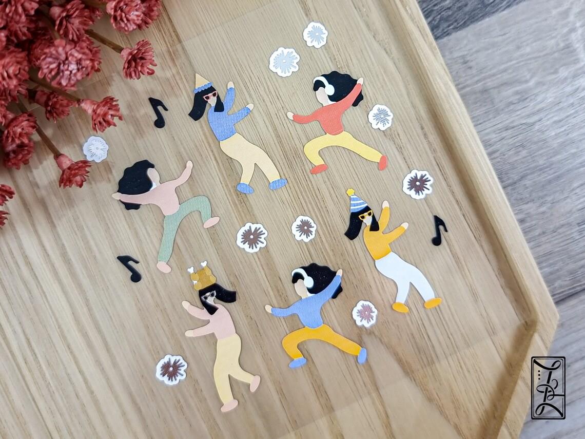 Suatelier Seal Party Party Sticker Seti