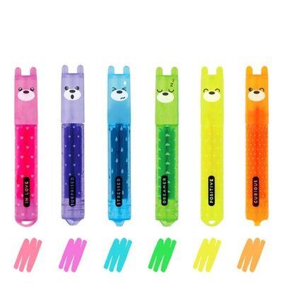 Legami Milano Mini Ayıcık Fosforlu Kalem 6'lı Set