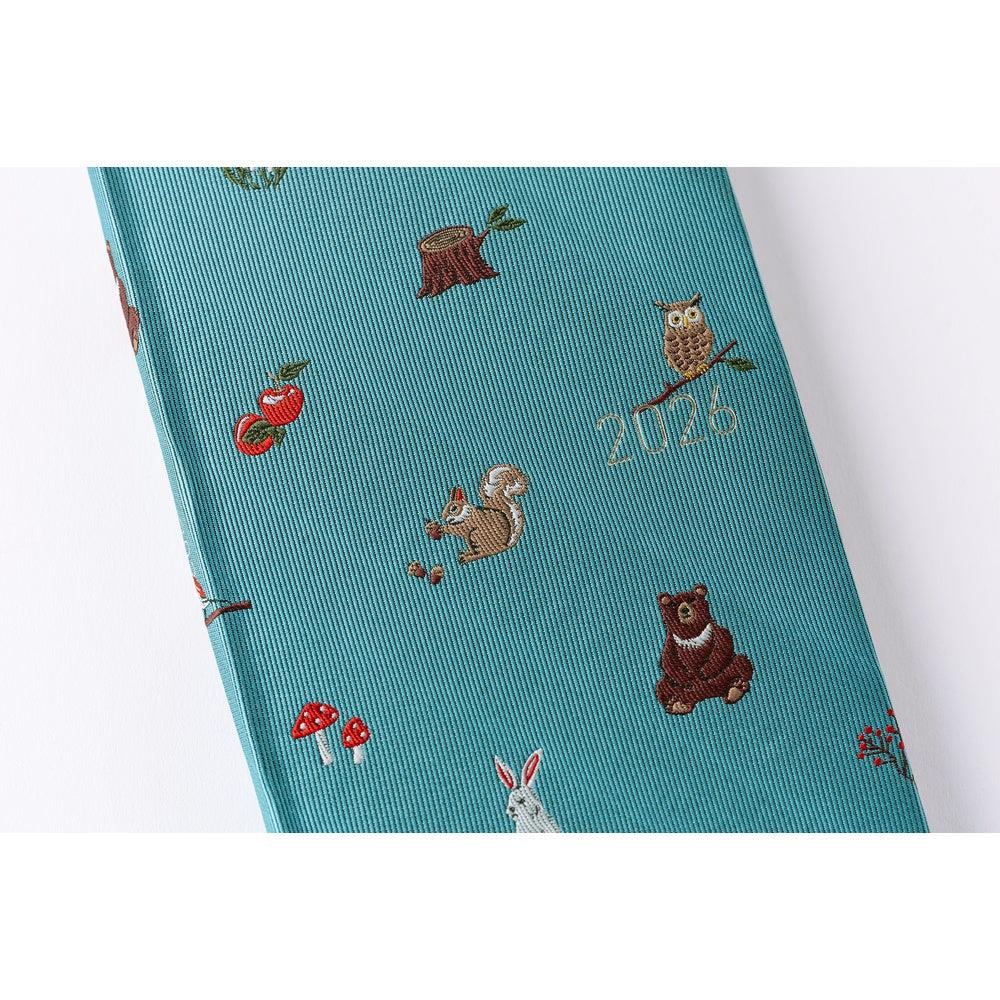Hobonichi Ajanda Techo Weeks - English - Bow & Tie: In the Forest - 2026 Jan Start