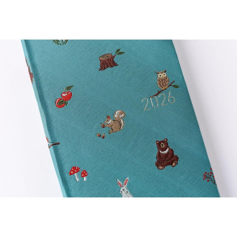 Hobonichi Ajanda Techo Weeks - English - Bow & Tie: In the Forest - 2026 Jan Start